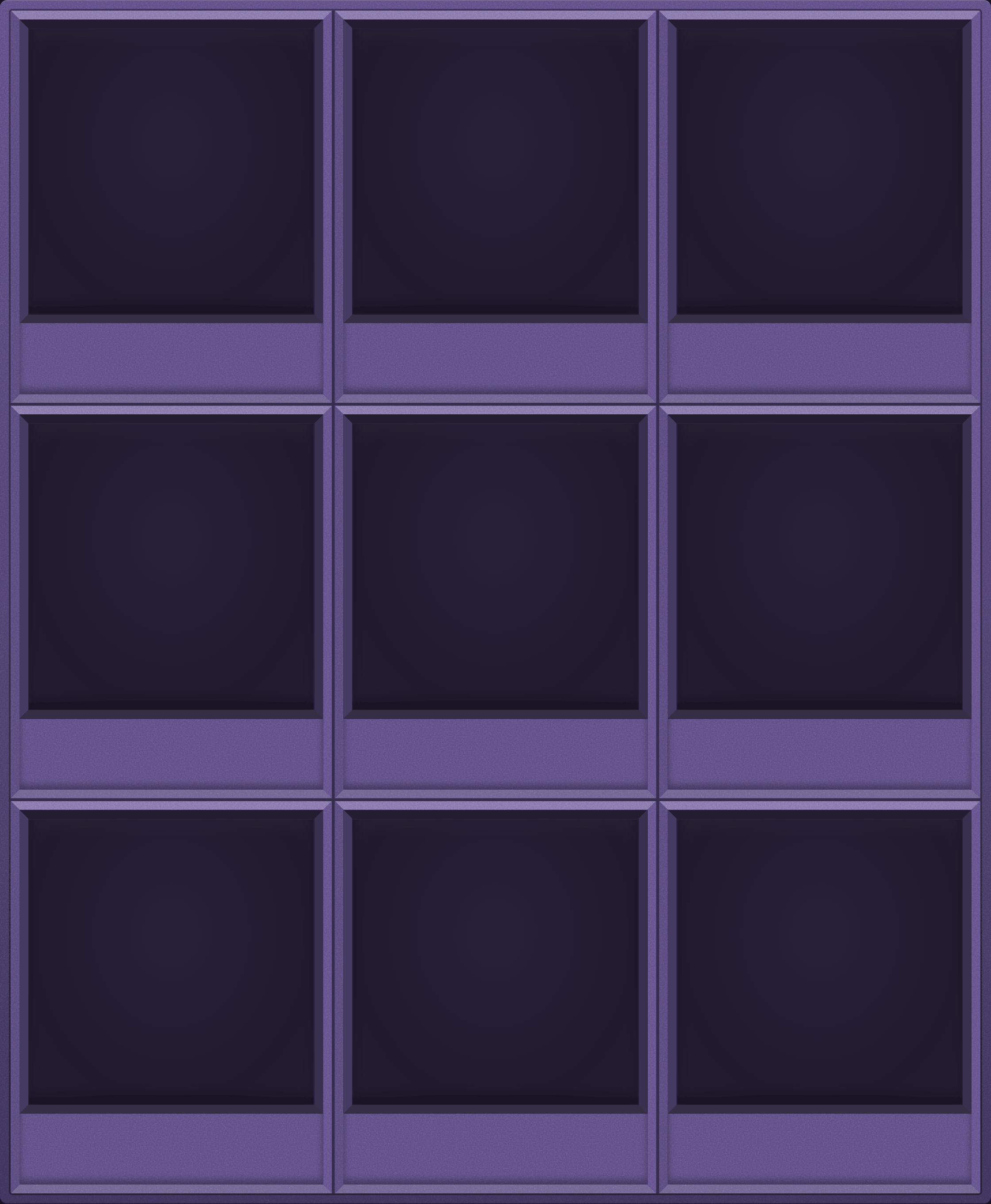 Dusk Lilac Display Case (3x3)